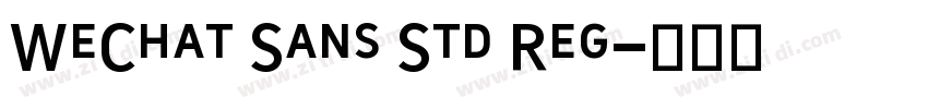 WeChat Sans Std Reg字体转换
